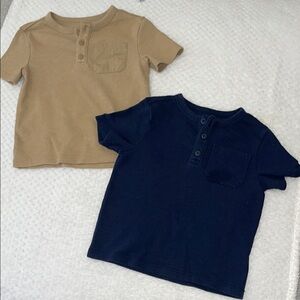 Children's Tan and Navy T-Shirts
